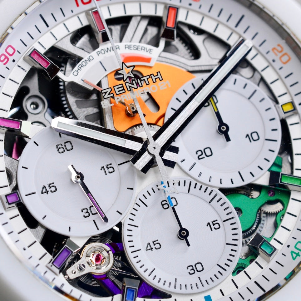 Zenith Defy El Primero 21 49.9010.9004/01.R947 “CHROMA” Skeleton White Ceramic 44mm 2022