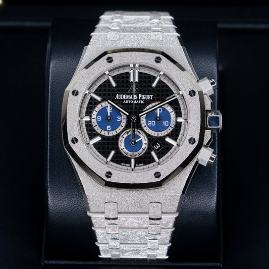 Patek Philippe Royal Oak 26331BC.GG.1224BC.03 “FROSTED 111” Black Dial Blue Sub Dial White Gold Chronograph Limited Edition Of 111 41mm