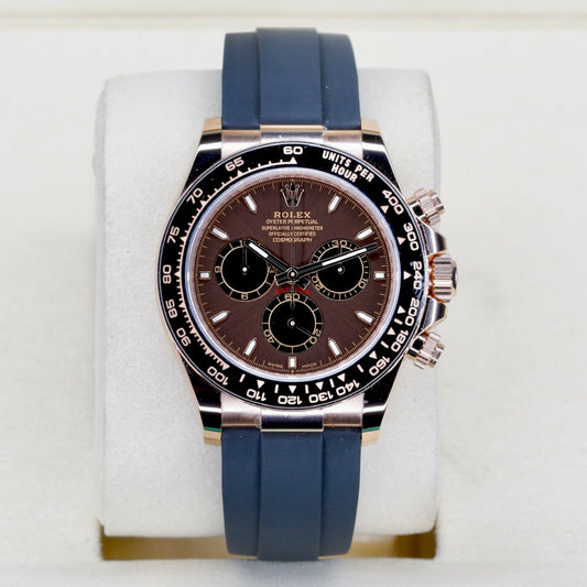 Rolex NEW 2026 Daytona 126515LN “CHOCOLATE” Brown Dial Rose Gold Oysterflex Cosmograph 40mm