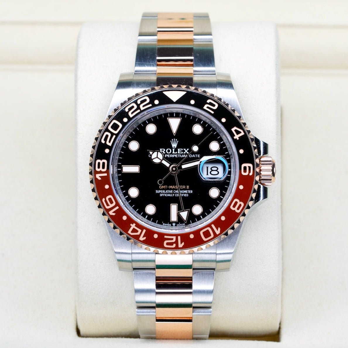 Rolex NEW 2026 GMT-Master II 126711CHNR “ROOTBEER” Black Dial Two-Tone Rose Gold & Steel 40mm