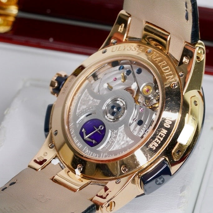 Ulysse Nardin El Toro Perpetual 326-00-3 Grey Dial Rose Gold Blue Accents 43mm