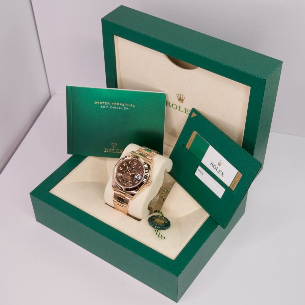 Rolex Sky-Dweller 326935 “CHOCOLATE” Brown Arabic Dial Rose Gold 42mm 2018