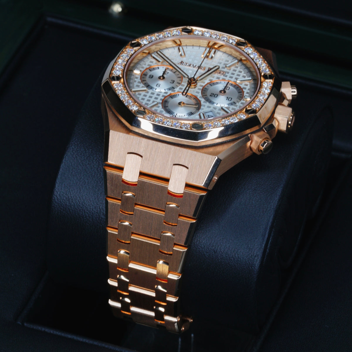 Audemars Piguet Royal Oak 26715OR.ZZ.1356OR.01 “LAMINE YAMAL” Rose Gold Diamond Bezel 37mm