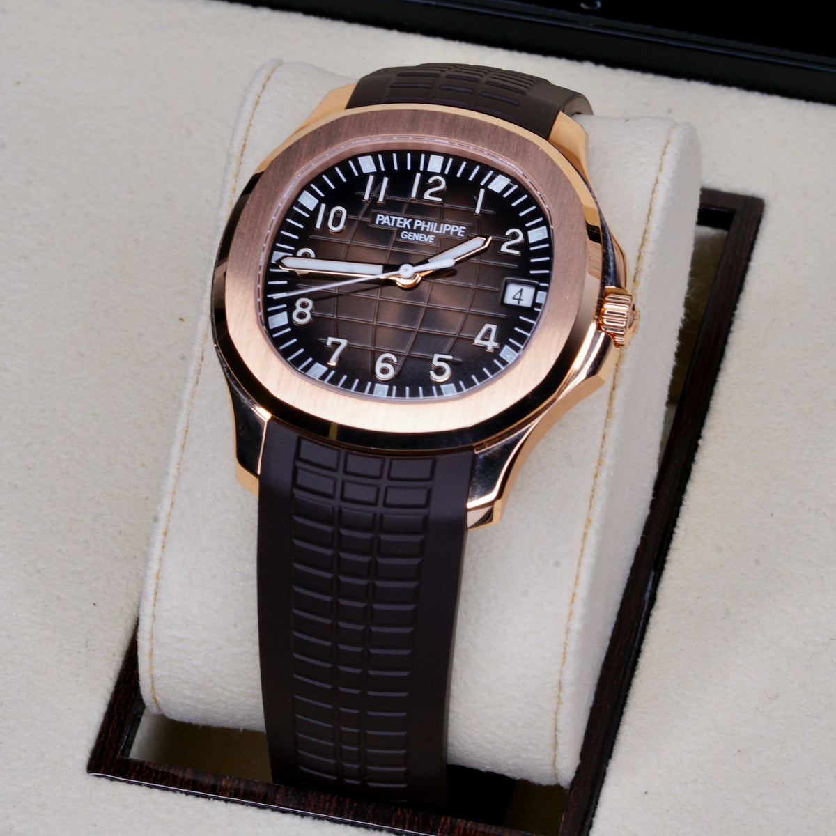 Patek Philippe NEW 2026 Aquanaut 5167R-001 “BROWN AQUA” Chocolate Dial Rose Gold Tropical Strap 40mm