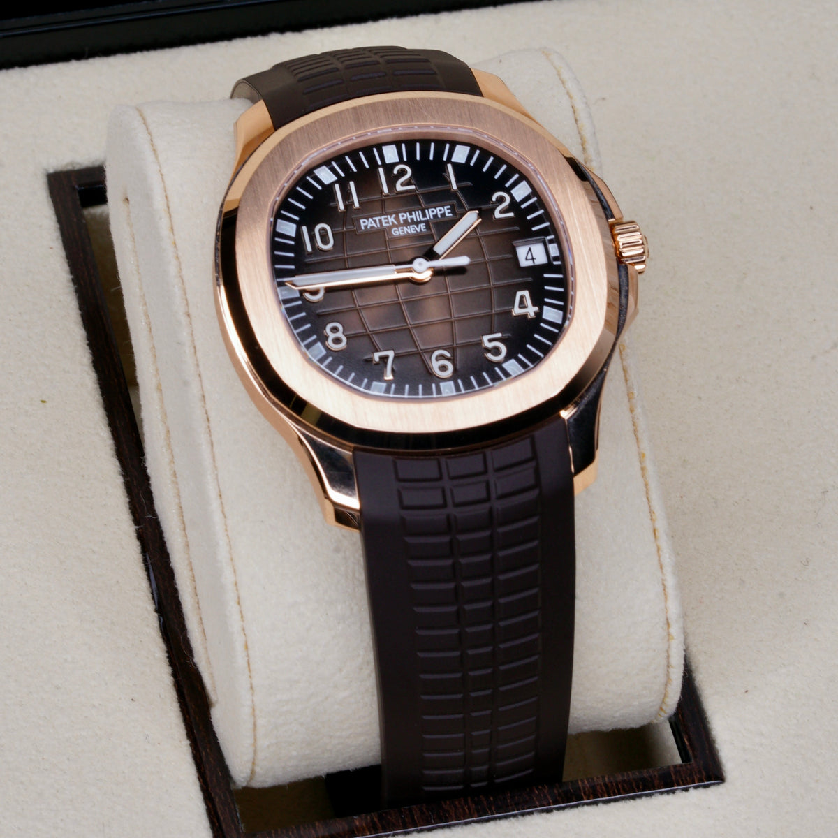 Patek Philippe NEW 2026 Aquanaut 5167R-001 “BROWN AQUA” Chocolate Dial Rose Gold Tropical Strap 40mm