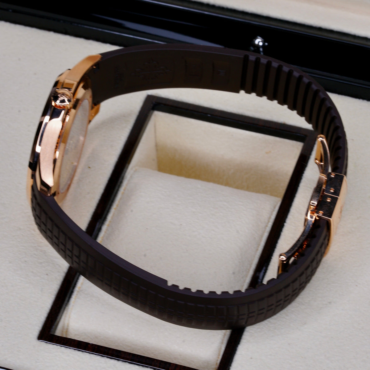 Patek Philippe NEW 2026 Aquanaut 5167R-001 “BROWN AQUA” Chocolate Dial Rose Gold Tropical Strap 40mm