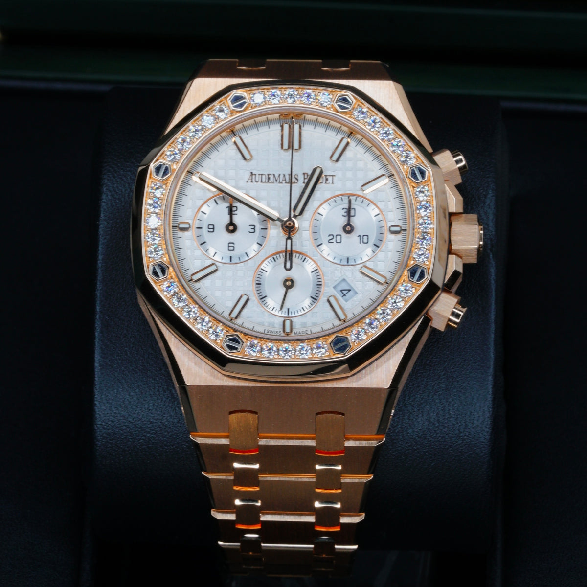 Audemars Piguet Royal Oak 26715OR.ZZ.1356OR.01 “LAMINE YAMAL” Rose Gold Diamond Bezel 37mm