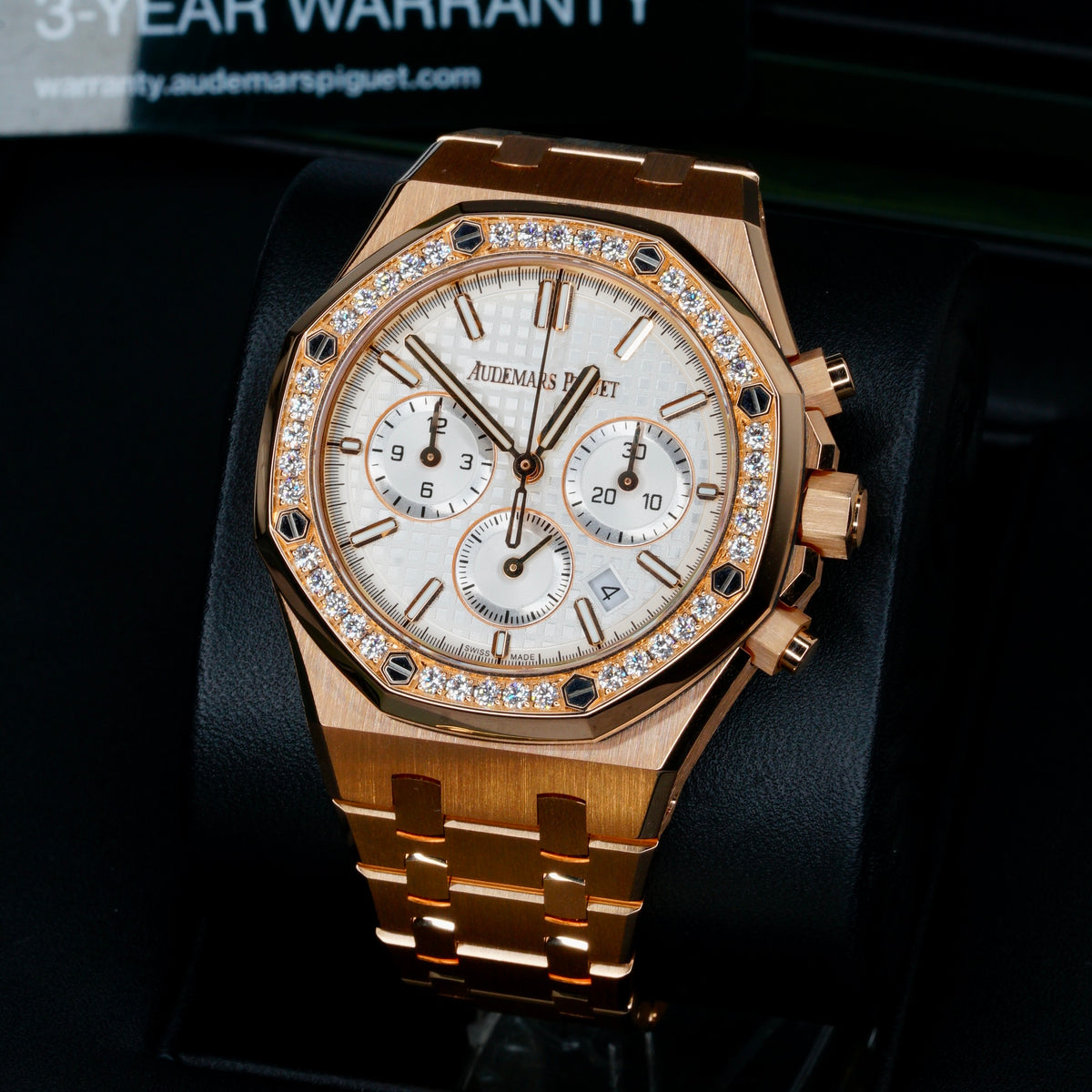 Audemars Piguet Royal Oak 26715OR.ZZ.1356OR.01 “LAMINE YAMAL” Rose Gold Diamond Bezel 37mm