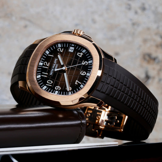 Patek Philippe NEW 2026 Aquanaut 5167R-001 “BROWN AQUA” Chocolate Dial Rose Gold Tropical Strap 40mm
