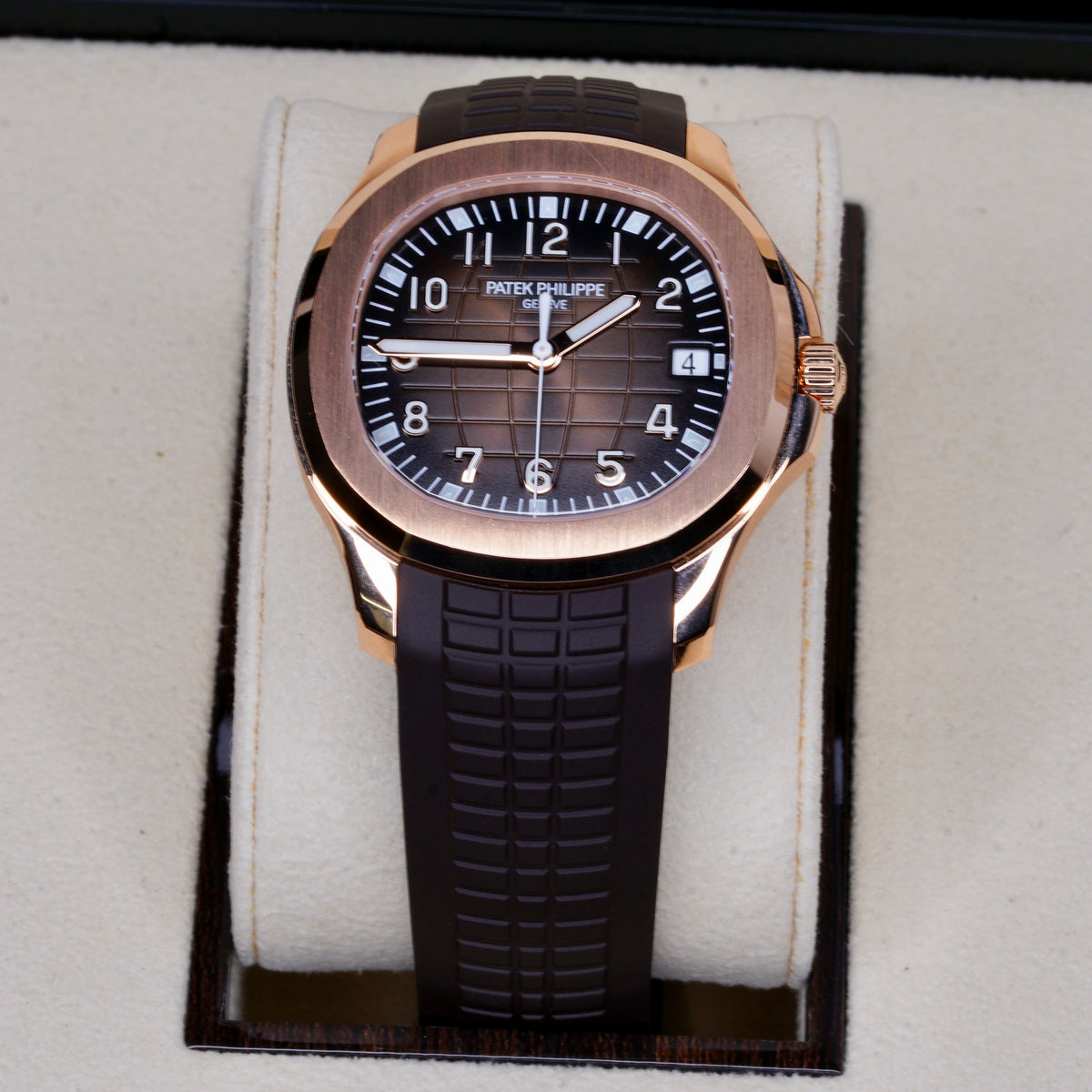 Patek Philippe NEW 2026 Aquanaut 5167R-001 “BROWN AQUA” Chocolate Dial Rose Gold Tropical Strap 40mm