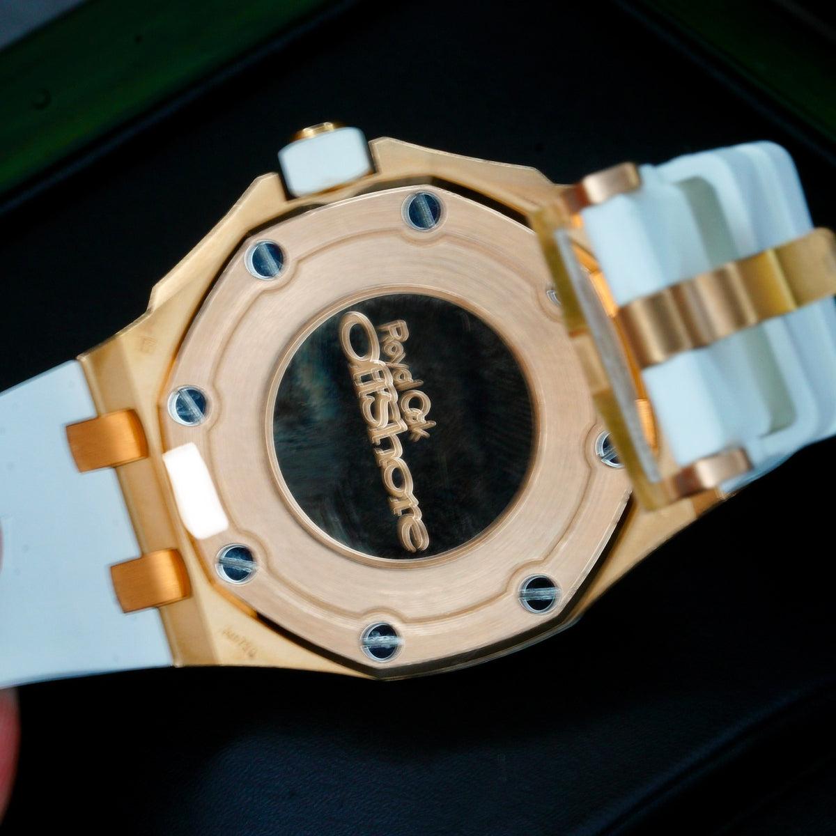 Audemars Piguet Royal Oak Offshore 67540OK.ZZ.A010CA.01 “LADY OFFSHORE” White Dial Diamond Bezel Rose Gold 37mm