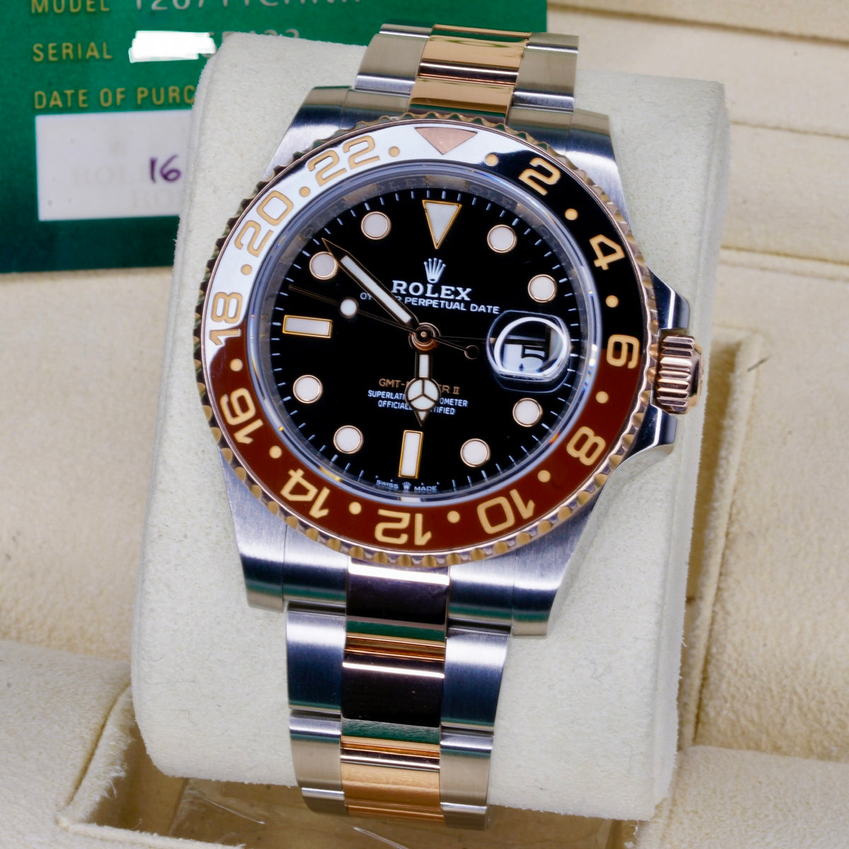 Rolex GMT-Master II 126711CHNR “ROOTBEER” Black Dial Stainless Steel 2021